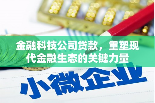 崇义金融科技公司贷款，重塑现代金融生态的关键力量